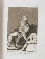 Al Conde Palantino, from Los Caprichos, 1797-1798